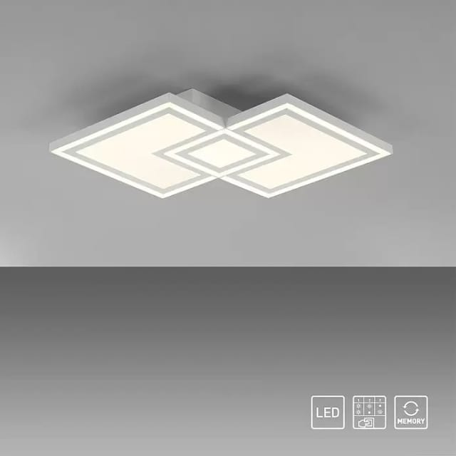 Just Light LED-Deckenleuchte Bedging 5,6 cm x 40 cm Weiß