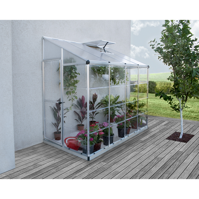 Palram - Canopia Gewächshaus Silber 3 m² inkl. Fundamentrahmen