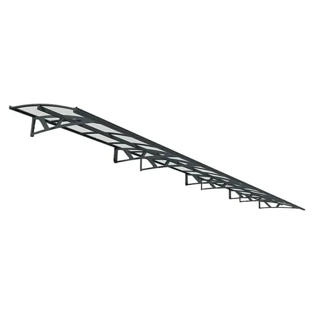 Canopia Vordach Amsterdam 139 cm x 892 cm Grau