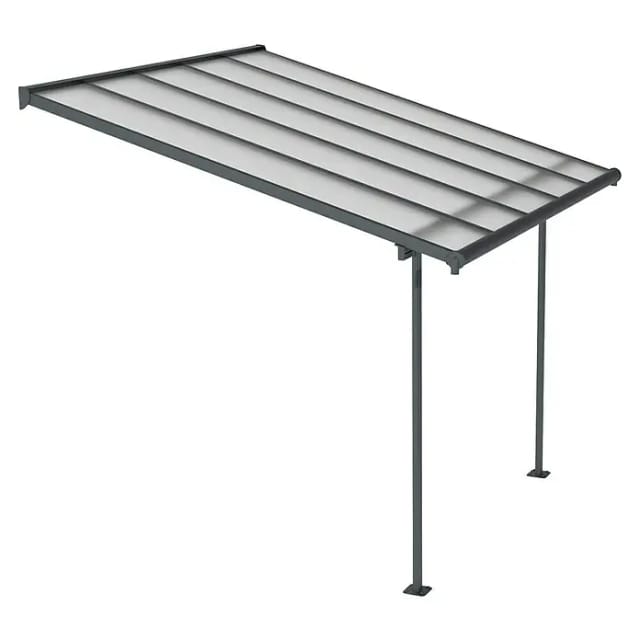 Palram - Canopiaa Terrassenüberdachung Sierra 314 cm x 295 cm Grau