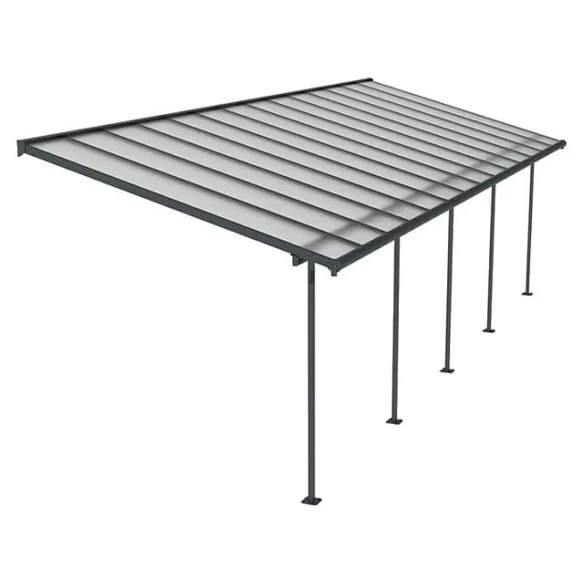 Palram - Canopia Terrassenüberdachung Sierra 860 cm x 295 cm Grau
