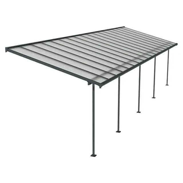 Palram - Canopia Terrassenüberdachung Sierra 1035 cm x 295 cm Grau