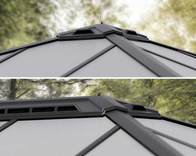 Palram - Canopia Carport Colorado 612 cm x 426 cm Grau