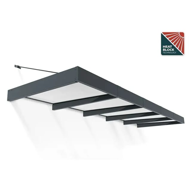 Canopia Vordach Sophia XL 471 cm x 140 cm Grau