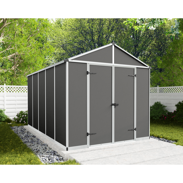 Palram - Canopia Gerätehaus Rubicon 237 cm x 237 cm Grau