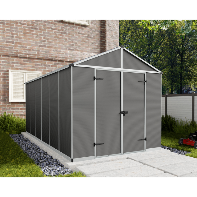Palram - Canopia Gerätehaus Rubicon 237 cm x 452 cm Grau