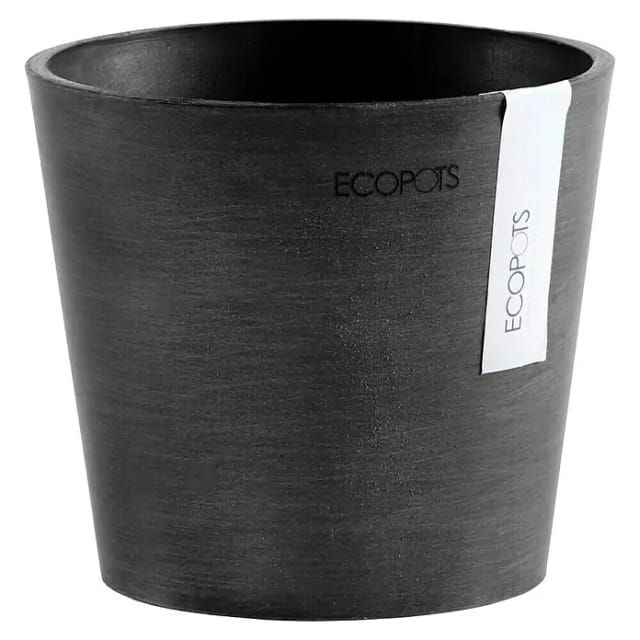 Ecopots Pflanztopf Amsterdam Mini Dunkelgrau 13 cm