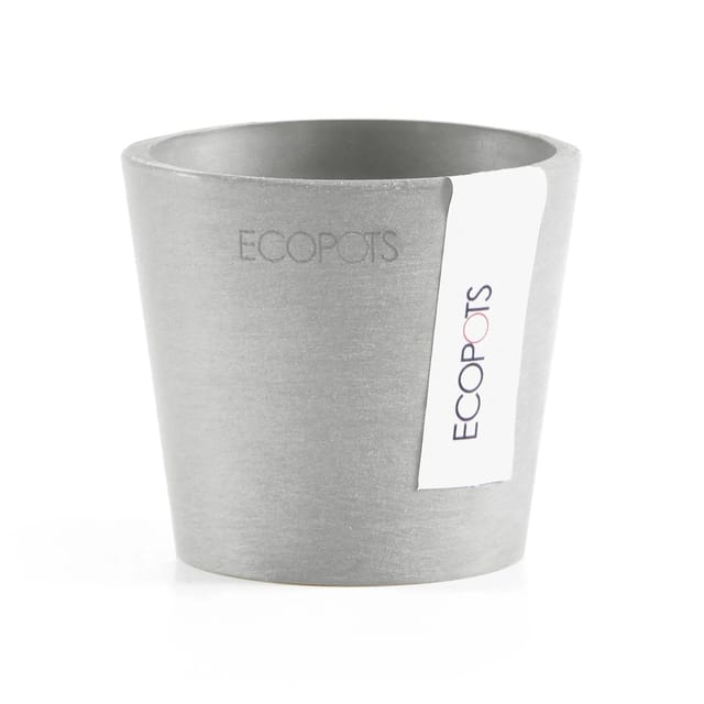 Ecopots Pflanztopf Amsterdam Mini Weißgrau 8 cm