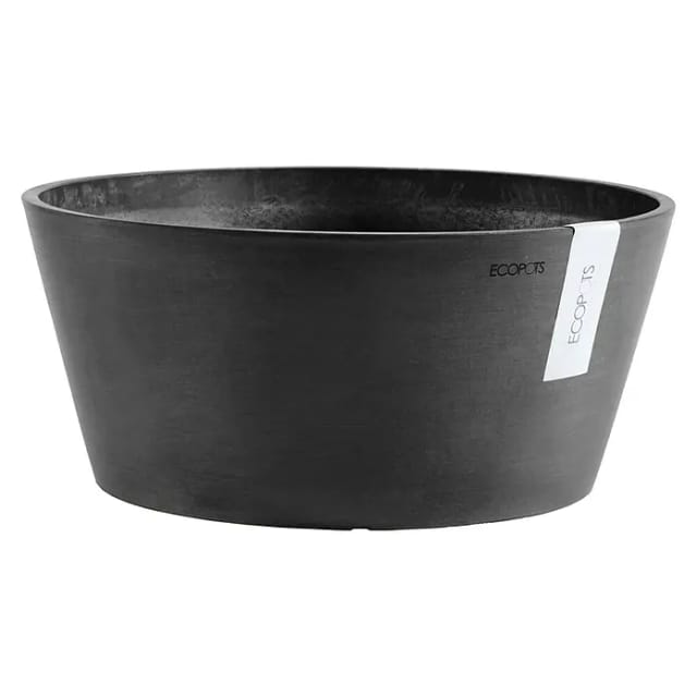 Ecopots Pflanzschale Frankfurt Dunkelgrau 40 cm
