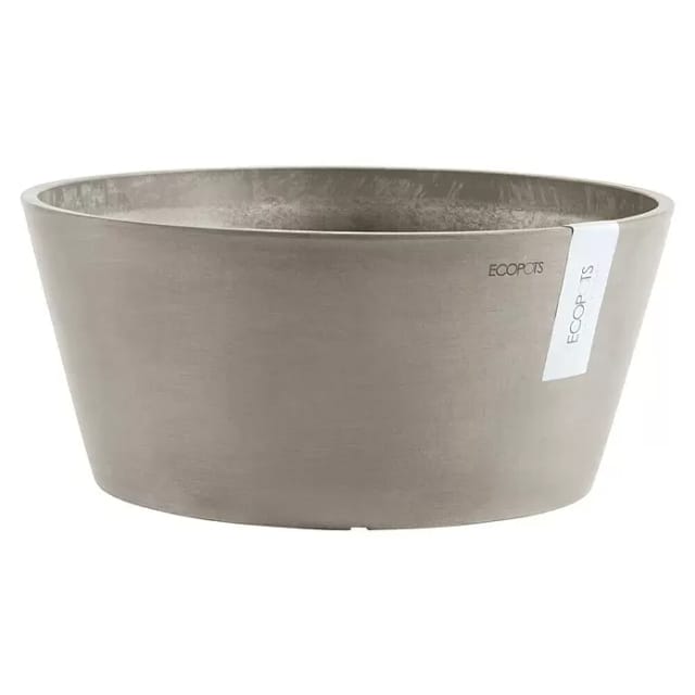 Ecopots Pflanzschale Frankfurt Braungrau 40 cm