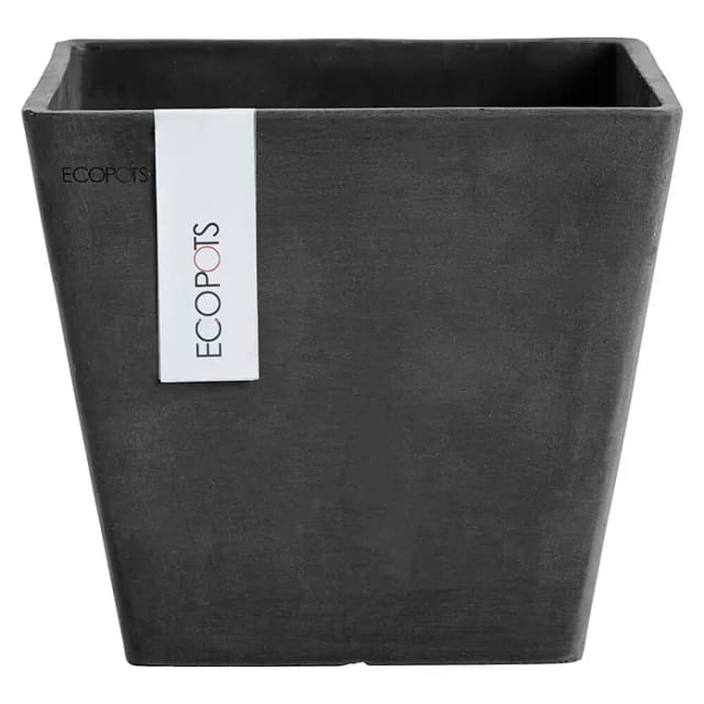 Ecopots Pflanztopf Rotterdam Dunkelgrau 20 cm