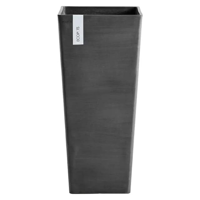 Ecopots Pflanztopf Rotterdam hoch Dunkelgrau 70 cm