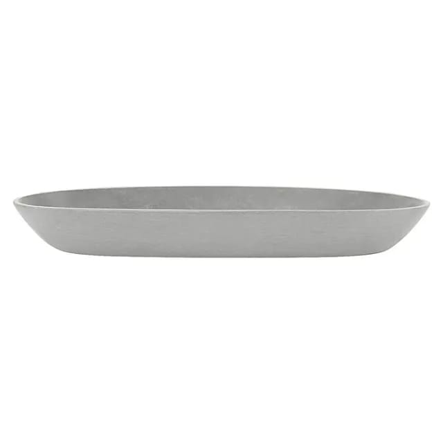 Ecopots Untersetzer Sofia oval Weißgrau 26 cm