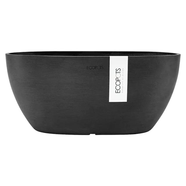 Ecopots Pflanztopf Sofia+WasBeh Dunkelgrau 30 cm