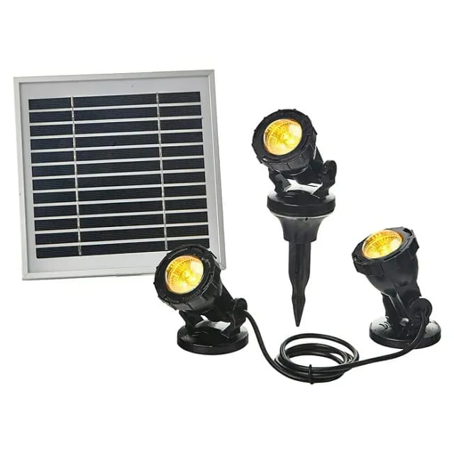 Heissner Solar Teich- und Gartenlicht Set Farbwechsel
