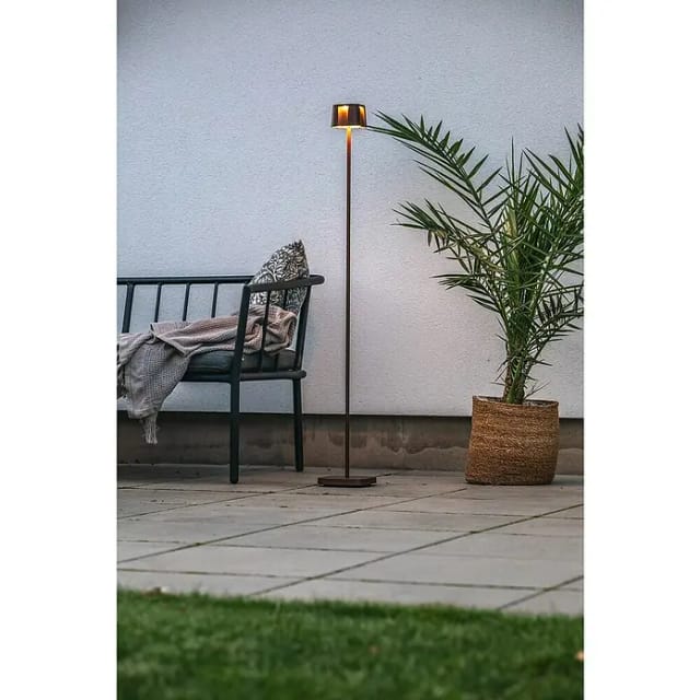 Konstsmide LED-Stehleuchte Nice USB Rostfarben 120 cm x 17 cm