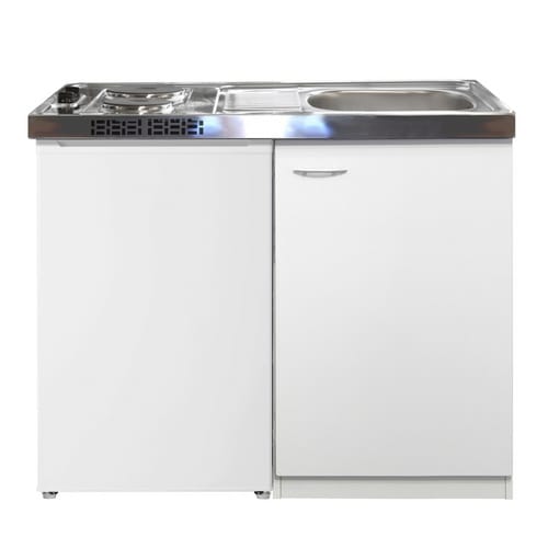 Flex-Well Miniküche Pantry 100 cm Weiß