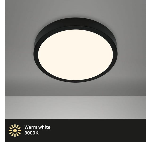 Brilo LED-Deckenleuchte Runa 16 W Schwarz