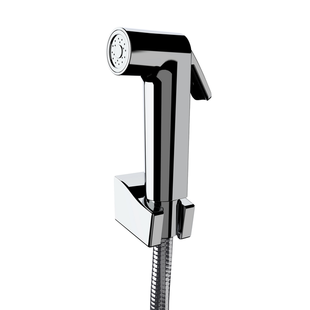 Wenko Bidet-Set Watersaving Kunststoff (ABS) 12 x 2.8 x 7 cm Chrom