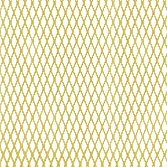 Streckmetallblech Alu Gold 250 mm x 500 mm x 1,6 mm