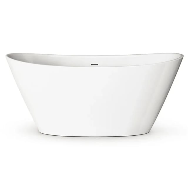 PAA Badewanne Amore aus Mineralguss 160 cm x 85 cm x 71,5 cm Weiß Glanz