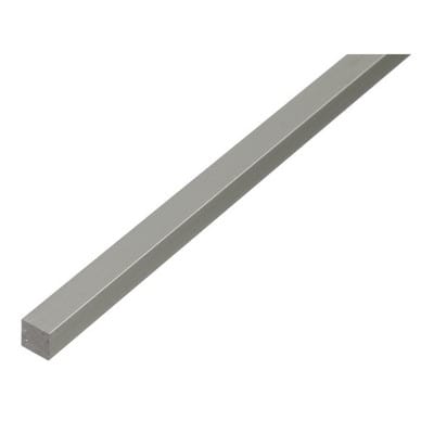 Vierkantstange Silber eloxiert 10 mm x 10 mm x 1000 mm
