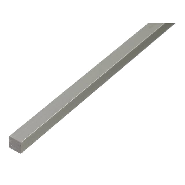 Vierkantstange Silber eloxiert 12 mm x 12 mm x 1000 mm