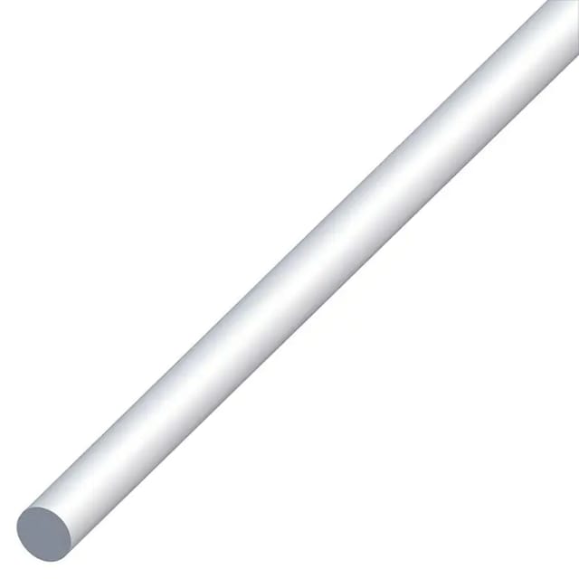 Rundstange Silber eloxiert 8 mm x 8 mm x 1000 mm