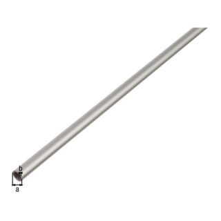 Rundrohr Silber eloxiert 6 mm x 6 mm x 1000 mm
