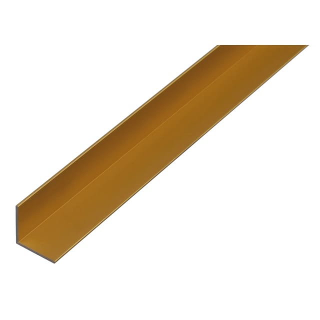 Winkelprofil gleichschenklig Aluminium 30 mm x 30 mm x 1.000 mm Gold