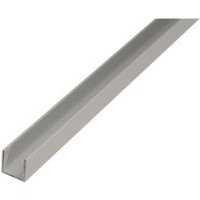 U-Profil Aluminium 8 mm x 10 mm x 1.000 mm Silber Bild 2