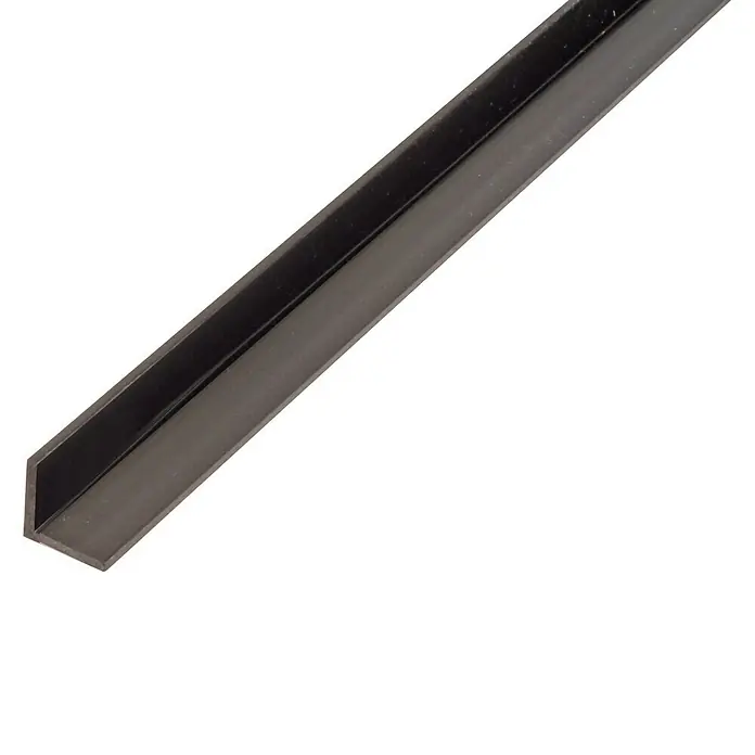Winkelprofil gleichschenklig Kunststoff 10 mm x 10 mm x 1.000 mm Schwarz