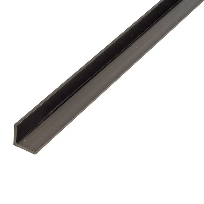 Winkelprofil gleichschenklig Kunststoff 15 mm x 15 mm x 1.000 mm Schwarz
