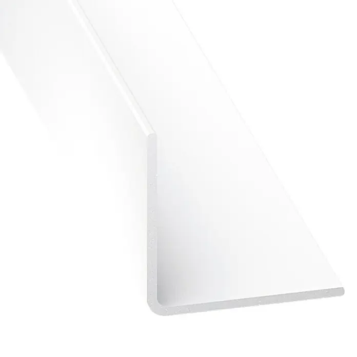 Winkelprofil gleichschenklig Kunststoff 10 mm x 10 mm x 1.000 mm Weiß