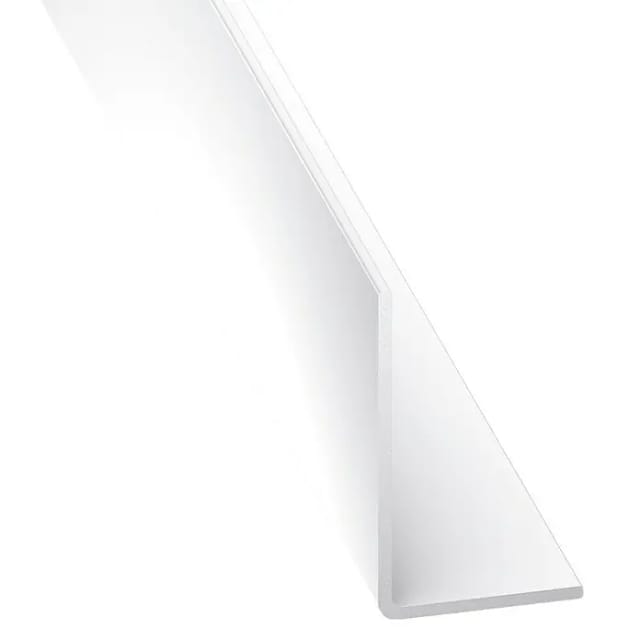 Winkelprofil ungleichschenklig Kunststoff 10 mm x 20 mm x 1.000 mm Weiß
