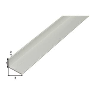 Winkelprofil ungleichschenklig Aluminium 15 mm x 25 mm x 1.000 mm Silber