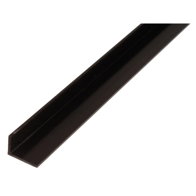 Winkelprofil ungleichschenklig Kunststoff 10 mm x 40 mm x 1.000 mm Schwarz