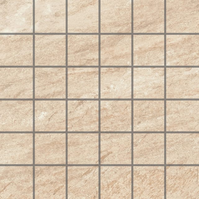 Vitra Mosaikfliese Olympus Feinsteinzeug Beige 30 cm x 30 cm
