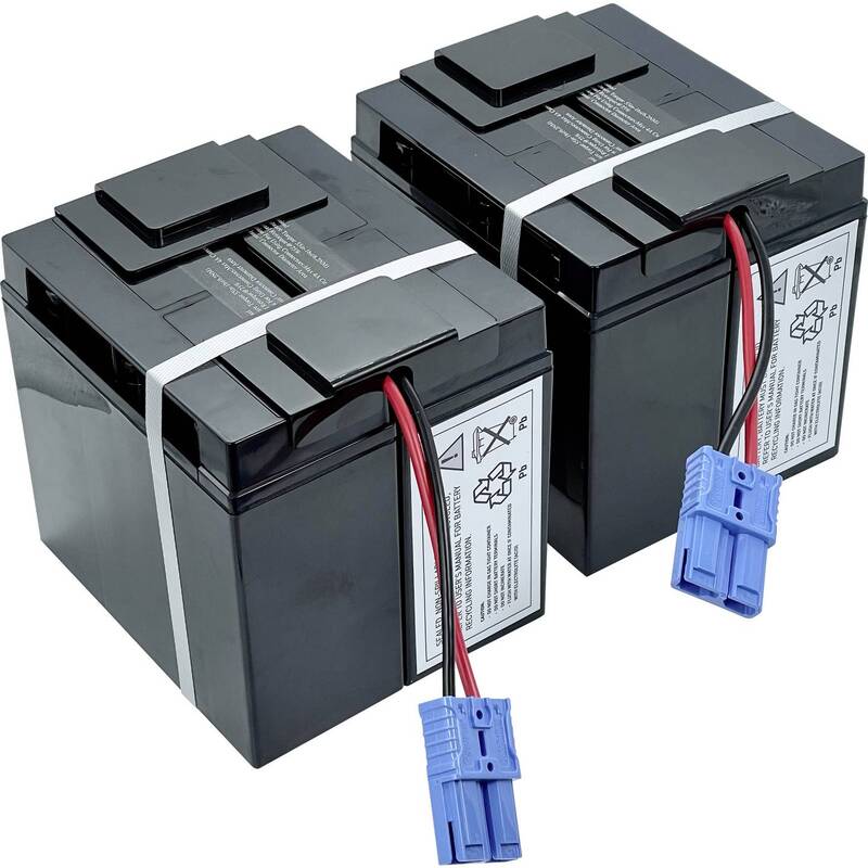 [gebraucht] B-ware Usv-anlagen-akku Rbc55 Ersatzakku Blei-vlies Agm Für Marke Apc Smt2200i 2er-set
