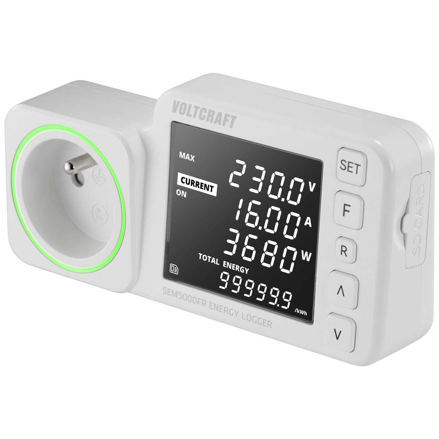 [gebraucht] B-ware Voltcraft Energiekosten-messgerät Sem5000 Fr Kostenprognose Alarmfunktion 230v