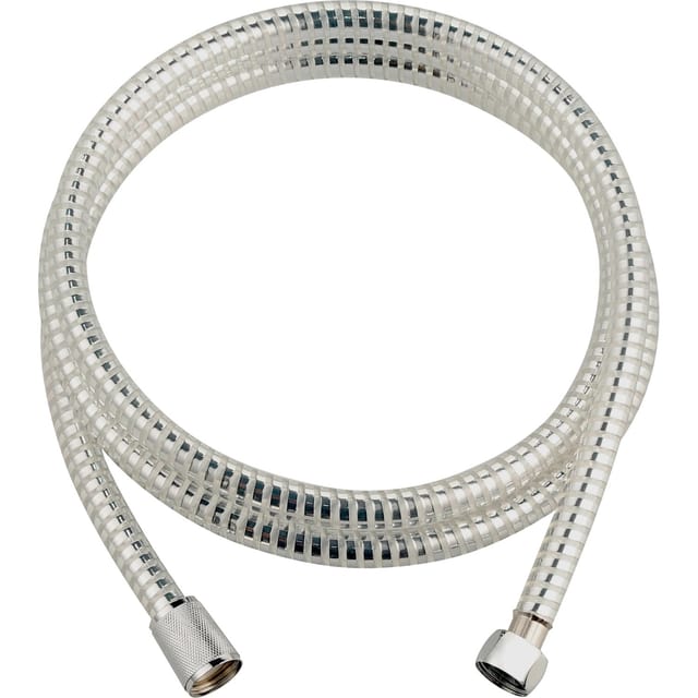 Kunststoff-Brauseschlauch 200 cm Silberfarben-Transparent