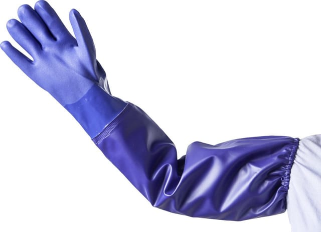 PVC-Schutzhandschuhe 68 cm,ang Größe 7,5