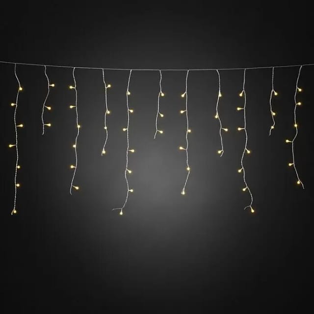 Konstsmide LED-Eisregen Lichtervorhang gefrostet 400 bernsteinfarbene Dioden