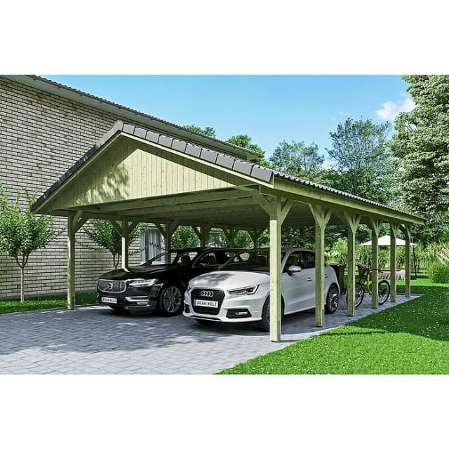 Satteldach-Carport Wallgau 620 x 900 cm Dachlattung