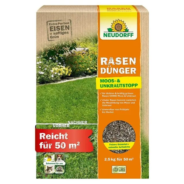 Neudorff RasenDünger Moos- & UnkrautStopp 2,5 kg