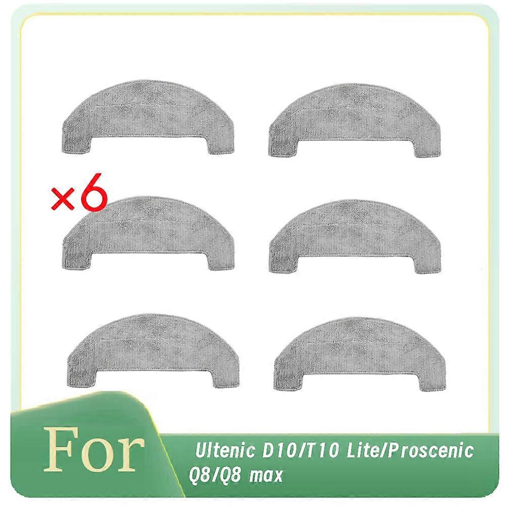 Reinigungstücher Für Ultenic D10/t10 Lite/proscenic Q8/q8 Max Staubsauger, Zubehör, Ersatzteile, 6 Stück