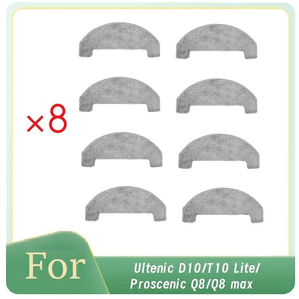 Reinigungstücher Für Ultenic D10/t10 Lite/proscenic Q8/q8 Max Staubsaugerzubehör, Ersatzteile, 8 Stück