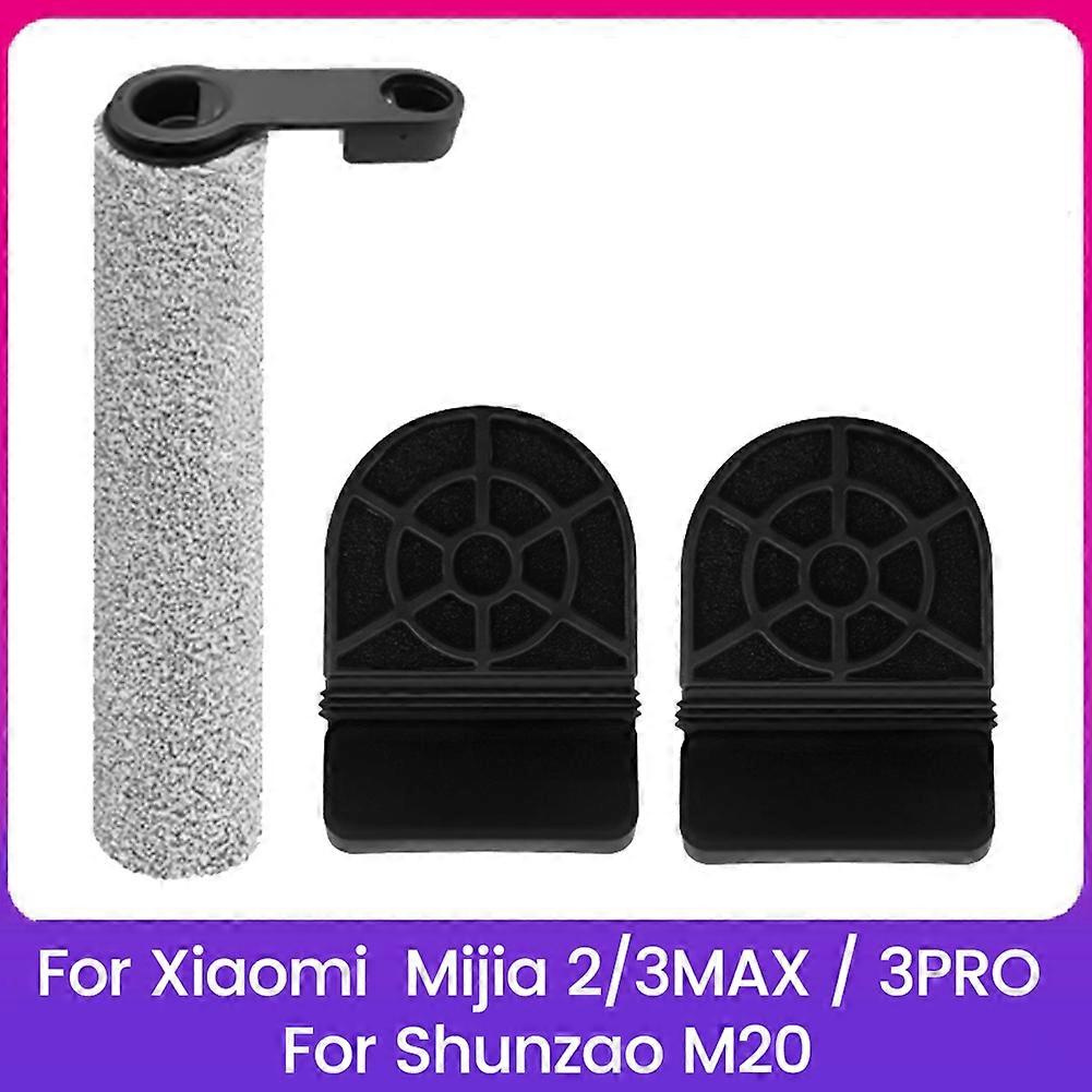 3-teiliges Set Ersatzwalzenbürste Und Hepa-filter Für Xiaomi Mijia 2/3max /3pro Und Shunzao M20 Bodenreinigungsmaschinen