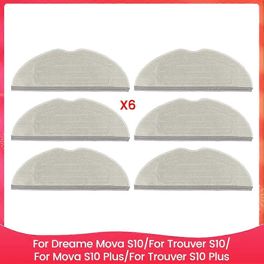 Mopp-tuch-pads Für Dreame Mova S10/trouver S10/mova S10 Plus/trouver S10 Plus Ersatzteile 6 Stück