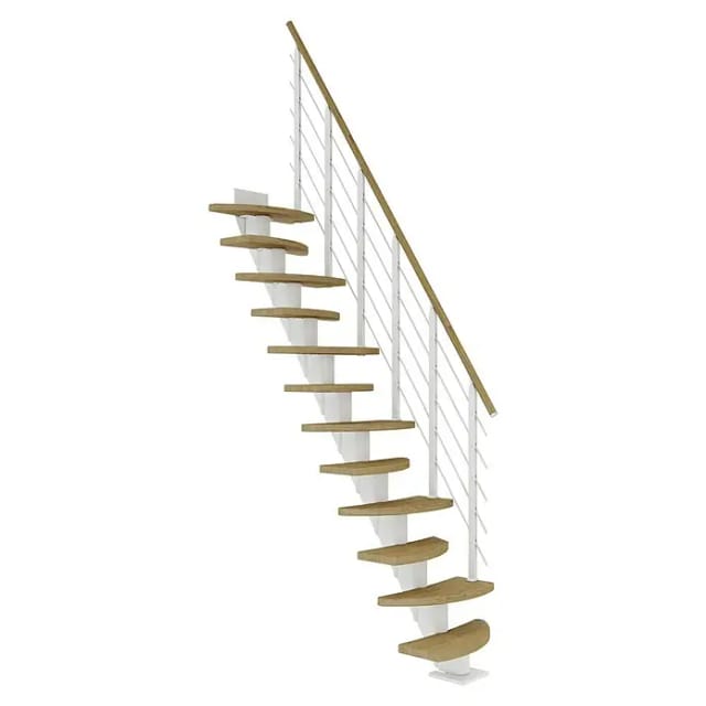 Dolle Mittelholmtreppe Berlin Eiche GH bis 292 cm Variabel 64 cm FSC